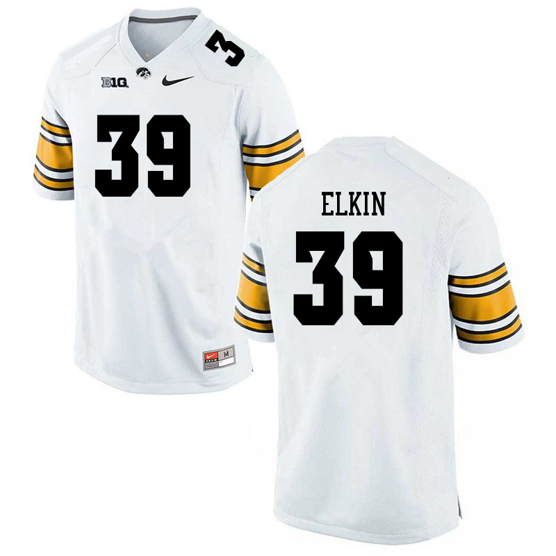Men #39 Luke Elkin Iowa Hawkeyes College Football Jerseys Sale-White